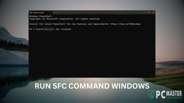 run sfc command windows